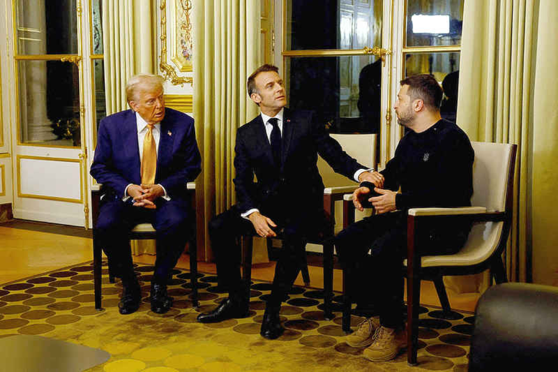 Zelenskiy made case for security guarantees  at Paris meeting with Trump and Macron